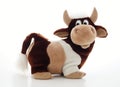 Bull toy on white background