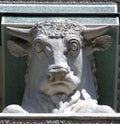 Bull's head on a column of pavilion, All-Russian Exhibition Cent