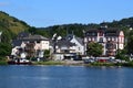 Bullay, Germany - 09 02 2021: aditional waterfront buildings in Bullay