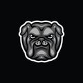 bulldog animal mascot logo Design vector graphic