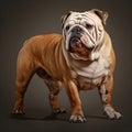 Bulldog Charm: Captivating Studio Portraits of an English Bulldog