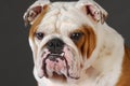 Bulldog head portrait