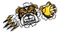 Bulldog Softball Animal Sports Team Mascot