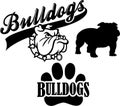 Bulldog Team Mascot/eps Royalty Free Stock Photo