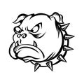 Bulldog vector illustration logo icon.Dog head mascot Royalty Free Stock Photo