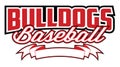 Bulldogs Baseball With Banner Royalty Free Stock Photo