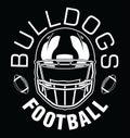 Bulldogs Football One Color - White