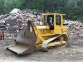 A bulldozer at the city dump,generative ai