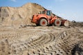 Bulldozer on construction site