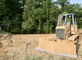 Bulldozer on a Construction Site