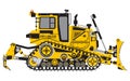 Bulldozer or Dozer with tractor-driven machine Royalty Free Stock Photo