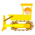 Bulldozer driver Royalty Free Stock Photo