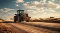 Bulldozer Driving On Dirt Road: A Photo Essay