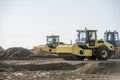 Bulldozer, dump truck, soil compactor and vibration roller