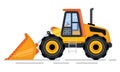 Bulldozer or Excavator, Machinery for Building Royalty Free Stock Photo