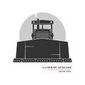 Bulldozer icon Royalty Free Stock Photo