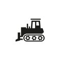 Bulldozer Icon Royalty Free Stock Photo