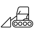 Bulldozer icon vector illustration photo Royalty Free Stock Photo