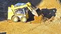 Bulldozer Pushing Sand