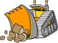 Bulldozer Vector Illustration Royalty Free Stock Photo