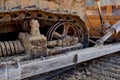 bulldozer work machine excavator construction site Royalty Free Stock Photo