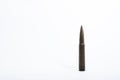 Bullet ammo on white background Royalty Free Stock Photo