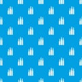 Bullet ammunition pattern seamless blue Royalty Free Stock Photo