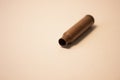 Bullet case. Bullet case on white background. Gun bullet