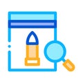 Bullet Evidence Poly Bag Icon Outline Illustration Royalty Free Stock Photo