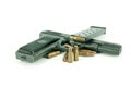 Bullet and gun Royalty Free Stock Photo
