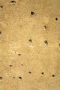 Bullet holes in a house facade Royalty Free Stock Photo