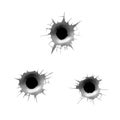 Bullet holes Royalty Free Stock Photo