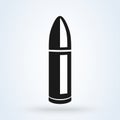 Bullet icon vector graphic. on white backgroun