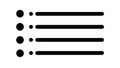 Bullet List or Menu Icon for UI Navigation and Options Set vector design Generative AI Royalty Free Stock Photo