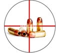 Bullet Military Tactical Crosshairs Right to Bear Arms Royalty Free Stock Photo