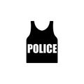 bullet-proof vest icon. Element of police profession icon. Premium quality graphic design icon. Signs and symbols collection icon Royalty Free Stock Photo