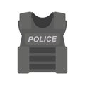 Bullet proof vest police