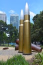 The Bullet sculpture Hyde Park Sydney New South Wales Australia