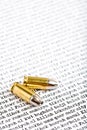 Bullet shells over Iraq Royalty Free Stock Photo