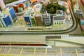 Bullet train city diorama. Royalty Free Stock Photo