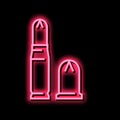 bullet types neon glow icon illustration Royalty Free Stock Photo