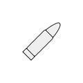 bullet thin line icon. bullet Hand Drawn thin line icon Royalty Free Stock Photo