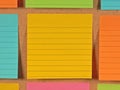 Bulletin Board Notes Royalty Free Stock Photo
