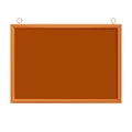 Bulletin board realistic vector illustration on white Royalty Free Stock Photo