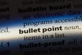 bulletpoint Royalty Free Stock Photo