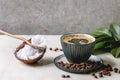 Bulletproof coffee with butter Royalty Free Stock Photo