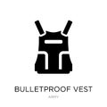 bulletproof vest icon in trendy design style. bulletproof vest icon isolated on white background. bulletproof vest vector icon