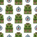 Bulletproof vest seamless pattern background police bodyguard army uniform vector illustration