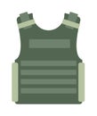 Bulletproof vest vector isolated