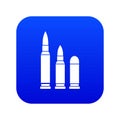 Bullets icon digital blue